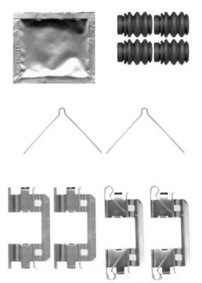 HELLA PAGID 8dz355204341 -  Комплектующие, колодки дискового тормоза